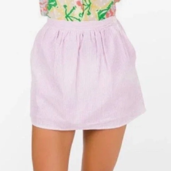 NWT Lilly Pulitzer Mimosa Skirt Hotty Pink Lucky Seersucker size Medium - Picture 1 of 6